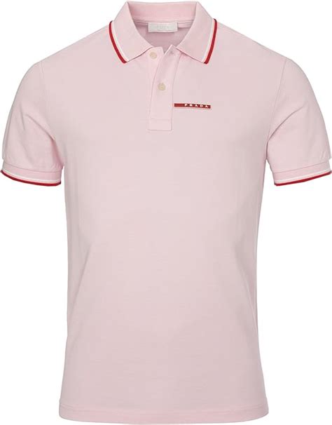 pink prada polo shirt|Prada long sleeve polo.